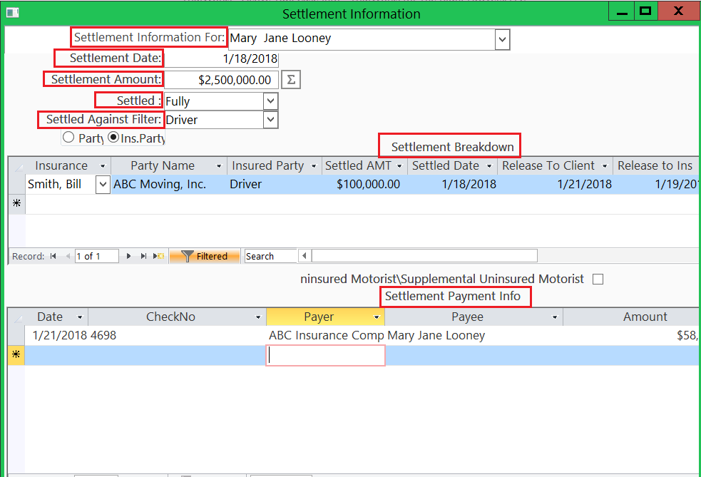 From the Settlement Calculator to the Closing Statement Case